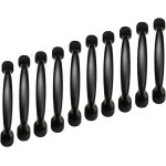 Lot de 10 poignes de porte de placard de cuisine noires de 96 mm pour tiroir de placard meuble de chambre ...