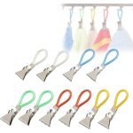 Lot de 10 porte - torchons en acier inoxydable pour cuisine salle de bain et serviettes suspendues avec ... Lot de 10 porte - torchons en acier inoxydable pour cuisine salle de bain et serviettes suspendues avec ...