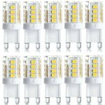 Lot de 10 projecteur led lumire dcorative led ampoule led g9 5 w blanc chaud blanc froid ampoules led ...