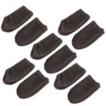 Lot de 10 protge - doigts en cuir pour pouce index d  coudre aiguilles artisanat bricolage