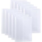 Lot de 10 protge - livres transparents impermables en plastique pour manuels livres cahiers et livres ...