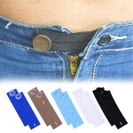 Lot de 10 rallonges de taille lastiques pour pantalons rallonges de boutons pour jeans extenseurs de ...