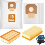 Lot de 10 sacs daspirateur pour bosch gas 35 l afc / l sfc + / m afc professional avec 2 filtres de rechange ...