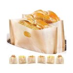 Lot de 10 sacs rutilisables pour grille - pain antiadhsifs (16 x 165 cm) pour sandwichs grills au ...