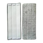 Lot de 10 serpillires pour balai lave - sol tte de mnage de rechange lingettes de nettoyage 33x12mm pzcc ...