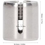 Lot 10 serre - câbles croisés acier inox 316 m10 pour treillis kits garde - corps câble Lot 10 serre - câbles croisés acier inox 316 m10 pour treillis kits garde - corps câble