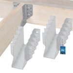 Support de poteau - kotarbau - type a - 70 mm - acier galvanis� - 10 pi�ces