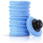 Lot de 10 tampons applicateurs en microfibre pour voiture �ponges de polissage de nettoyage de cire pour ...