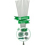Lot de 10 tuteurs droits - idals pour supporter les tomates 120 cm vert