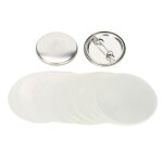 Lot de 100 boutons vierges pour badges de sécurité ronds emblèmes médailles fournitures pour cadeaux ... Lot de 100 boutons vierges pour badges de sécurité ronds emblèmes médailles fournitures pour cadeaux ...
