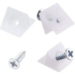 Lot de 100 cales de fixation pour fond de tiroir coffre meuble tiroir angle en plastique fixation avec ...