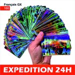 Lot 100 cartes pokemon gx brillante franaise rare sans double neuve jouet collection amateur manga anime ...