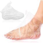 Lot de 100 chaussettes jetables en plastique pour pdicure traitement spa  la paraffine tapis de bain ...