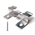 Lot de 100 clips de fixation pour terrasse en composite avec vis en acier inoxydable?hauteur 1 cm?
