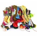 Lot de 100 écheveaux de fils à broder en coton multicolores pour point de croix fil a broder ou a coudre ... Lot de 100 écheveaux de fils à broder en coton multicolores pour point de croix fil a broder ou a coudre ...