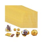 Lot de 100 emballages de bonbons en aluminium dor 20x20cm emballage tablette chocolat emballages au ...