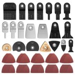 Lot de 100 lames multifonctions pour scie double pr�cision pour bois pour bosch fein multimaster einhell ...