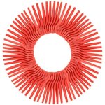 Lot de 100 lames en plastique de rechange pour coupe bordure florabest lidllongueur 83mm (rouge)[170] ...