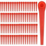 Lot de 100 lames de rechange en plastique pour coupe - bordures flymo simplitrim fly083 et gardena 9823 ...
