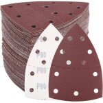 Lot de 100 papier de verre pour ponceuse de d�tail de sourisgrain 40 80 120 180 240papier a poncer triangulair ...