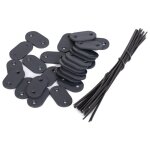 Lot de 100 pi�ces - fixations pvc pour brise - vue et canisse r�sistant aux intemp�ries - clips de montage ...