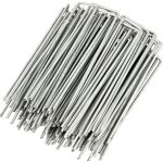 Lot de 100 piquets de fixation en acier galvanis� pour b�che anti - mauvaises herbes - 150x25mm - �27mm ...