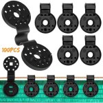Lot de 100 plastiques pour toile dombrage clip spécial avec ?illet filet clips pour fixation brise vue ... Lot de 100 plastiques pour toile dombrage clip spécial avec ?illet filet clips pour fixation brise vue ...