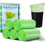 Lot de 100 sacs poubelle biodgradables 20l organiques sac poubelle compostable pour salon cuisine et ...