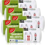 Lot de 100 sacs poubelle avec poigne50 litres20 pices par rouleaursistants  la dchirure et tanches ...