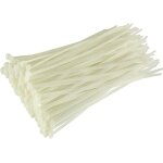 Lot de 100 serre - c�bles blanc / naturel 300 mm x 36 mm qualit� sup�rieure colliers de serrage�plastique ...