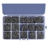 Lot de 1000 hameons de pche ? acier inoxydable ultra - tranchants et rsistants ? tailles 3  12 ? ...