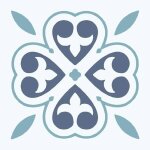 Lot de 11 dalles sol pvc auto - adh�sives motif fleur oriental imperm�ables pour rev�tement de sol papier ...