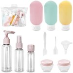 Lot de 11 flacon de voyage - plastiquecontenant cosm�tique liquide rechargeables pour shampooing lotion ...
