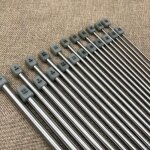 Lot de 11 paires d?aiguilles  tricoter droites en acier inoxydable  pointe unique de diffrentes tailles ...