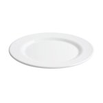 Lot de 12 assiettes plates ava 540g plat de presentation rondes � p�tes desserts en porcelaine blanc ...