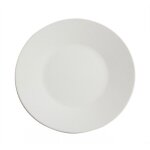 Lot de 12 assiettes plates lina rondes plat � service � p�tes desserts en porcelaine blanc - diam�tre ...