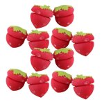 Lot de 12 bigoudis en �ponge � la fraise pour femmes - bigoudis sans onde de chaleur