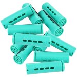 Lot de 12 bigoudis ondul�s de 25 cm sans chaleur pour permanentes � froid petits moyens et grands label ...