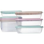 Lot de 12 boîtes alimentaires 800mlrécipients alimentaires en plastiquesans bpapour micro - ondeslave ... Lot de 12 boîtes alimentaires 800mlrécipients alimentaires en plastiquesans bpapour micro - ondeslave ...
