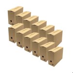 Pack and move - lot de 12 botes darchives en carton ondul robuste - 335 x 12 x 24 cm - organisation ...