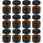 Lot de 12 bo�tes � bougies avec couvercle en m�tal - pour fabrication de bougies rondes d�coratives diy ...