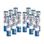 Lot de 12 canons  confettis rectangle multicouleur 20 cm - lot de 4 mini lanceurs  confettis  tenir ...