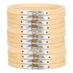 Lot de 12 cerceaux de broderie en bambou de 51 pouces anneaux circulaires rglables pour la couture au ...