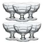 Lot de 12 coupe � glace avec pied verre � dessert fruit gobelets d�gustation en verre