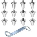 Lot de 12 crampons de football de rechange en aluminium compatibles nike puma new balance pour terrain ...