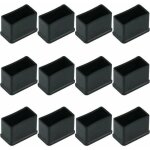 Lot de 12 embouts de protection rectangulaires en feutre de caoutchouc pour pieds de table ou de chaise ...