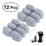 Lot de 12 filtres  eau de charbon pour machines  caf cuisinart - blanc - filtres  eau