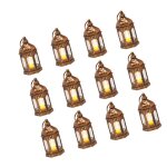 Lot de 12 lanternes electriques � bougie - duoku - lanternes d�coratives led - vintage sans flamme � ...
