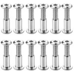 Lot de 12 m6 x 20mm vis de connexion boulons de fixation  douille hexagonale boulon de reliure  tte ...