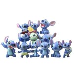 Lot de 12 mini figurines stitch ? figurines dessin anim� jouet collection d�coration cadeau enfant